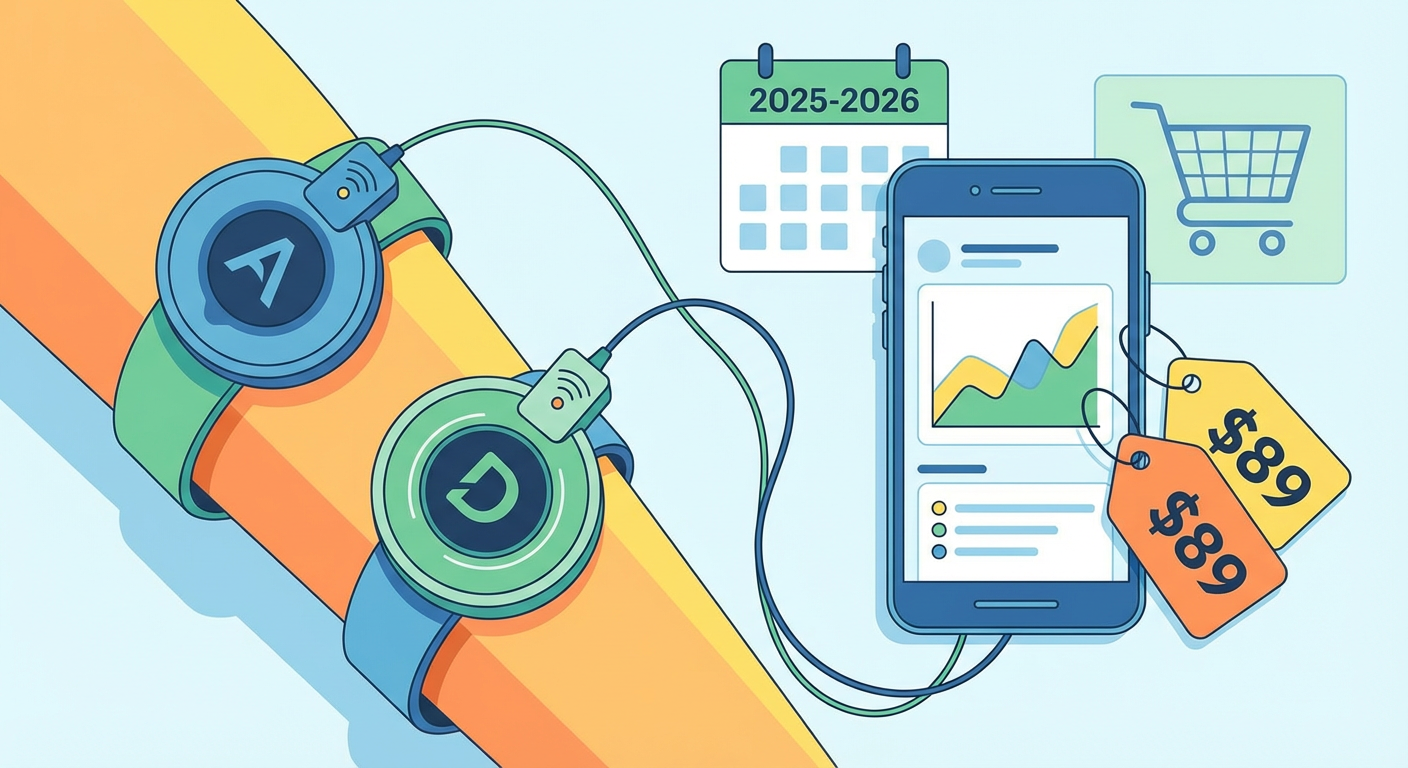 Illustration for Continuous Glucose Monitors for Non-Diabetics: The Patient's Guide to the New Wellness Frontier